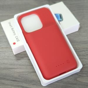 iPhone 15 Pro Red Smart Battery Case